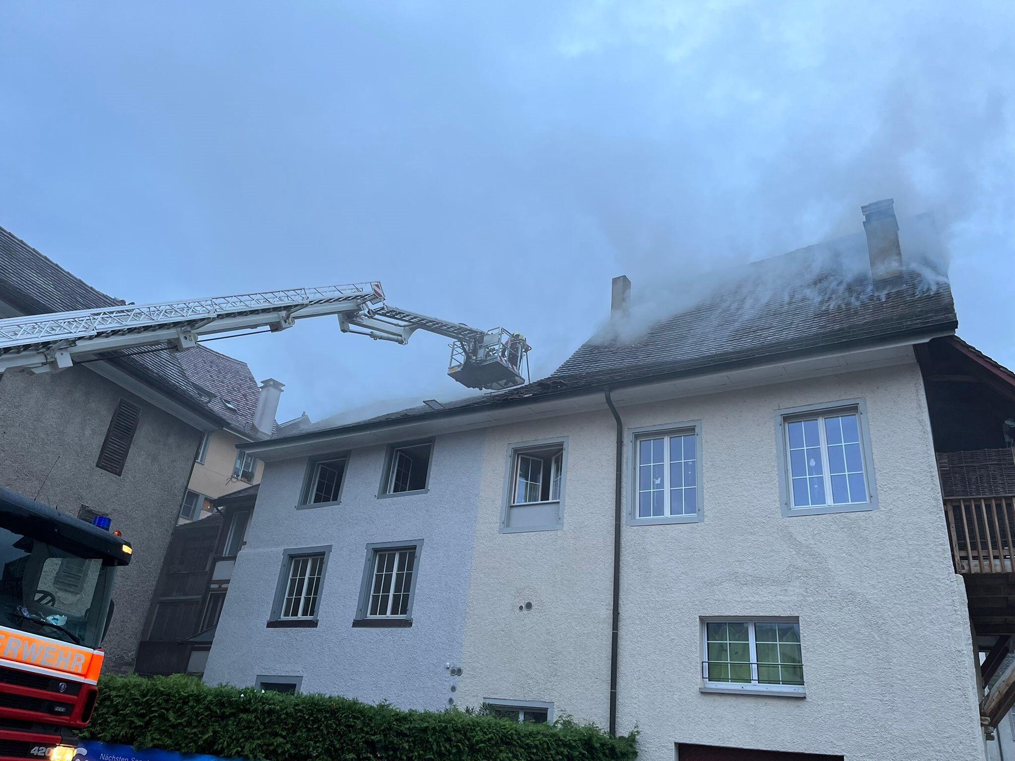 Diessenhofen Brand Wohnhaus zwei Bewohner leicht verletzt