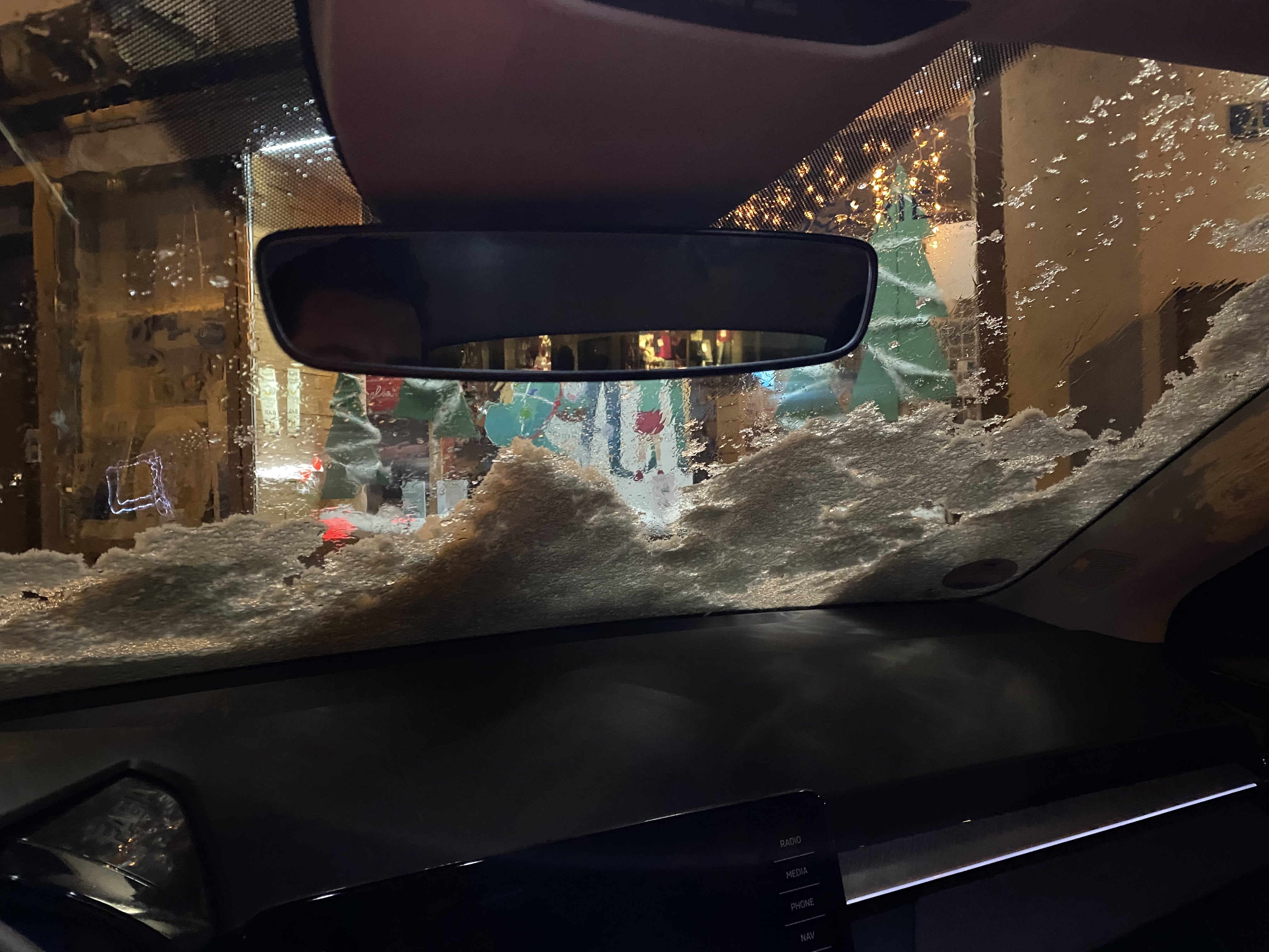 Bürglen Auto Schnee eingeschränktes Sichtfeld 