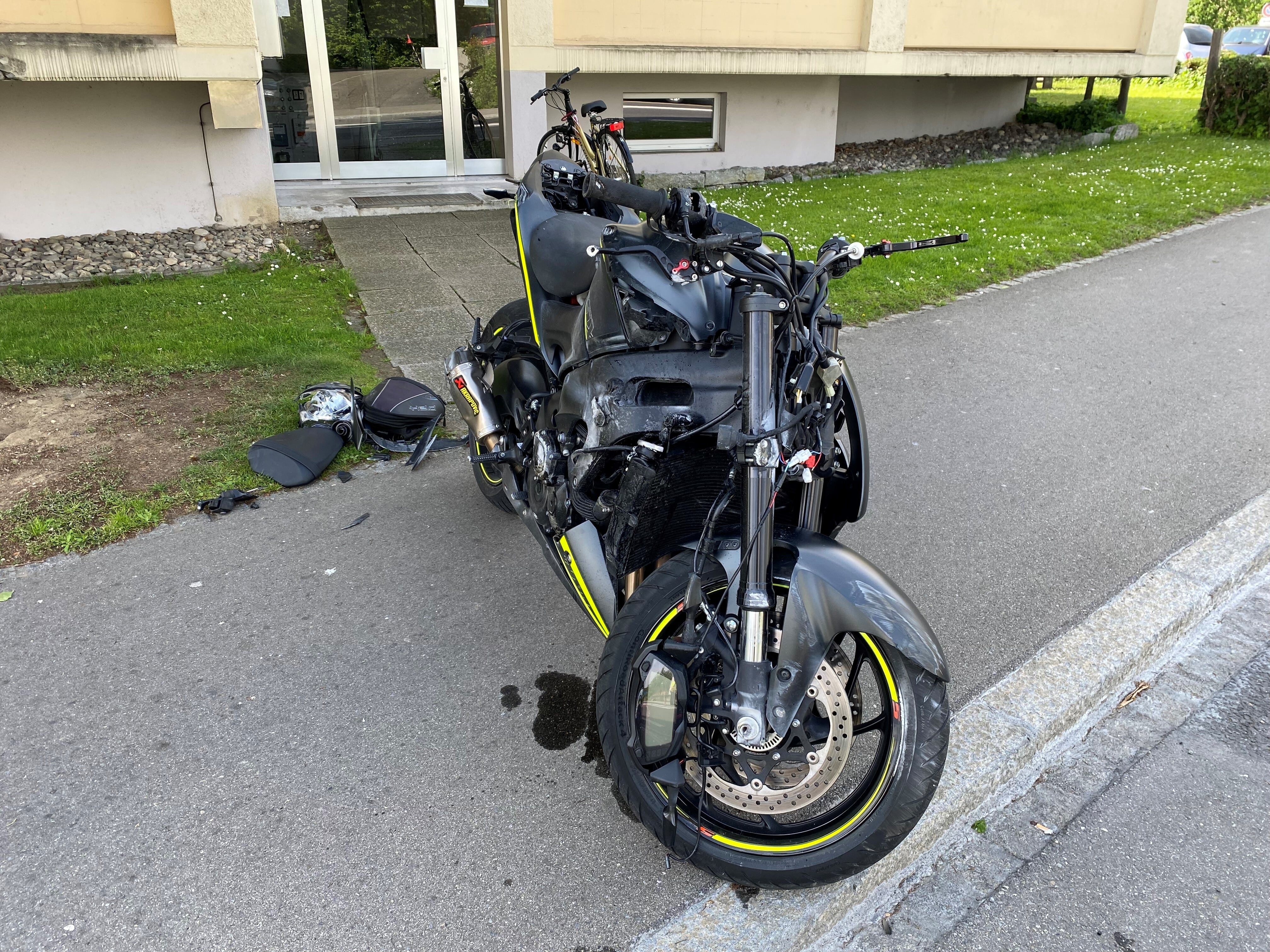 Romanshorn Motorradfahrer schwer verletzt Rega