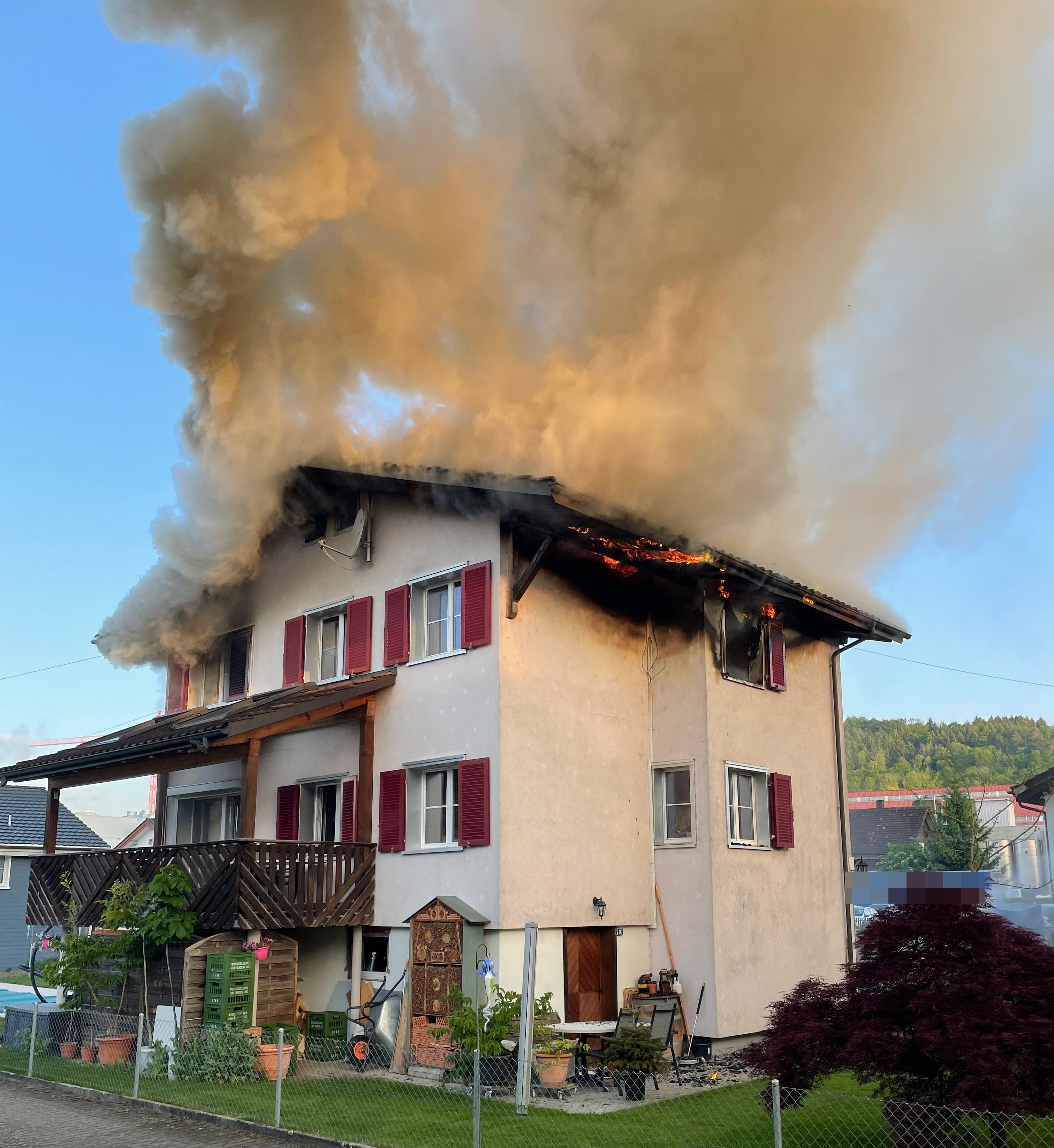 Brand Bischofszell Einfamilienhaus niemand verletzt