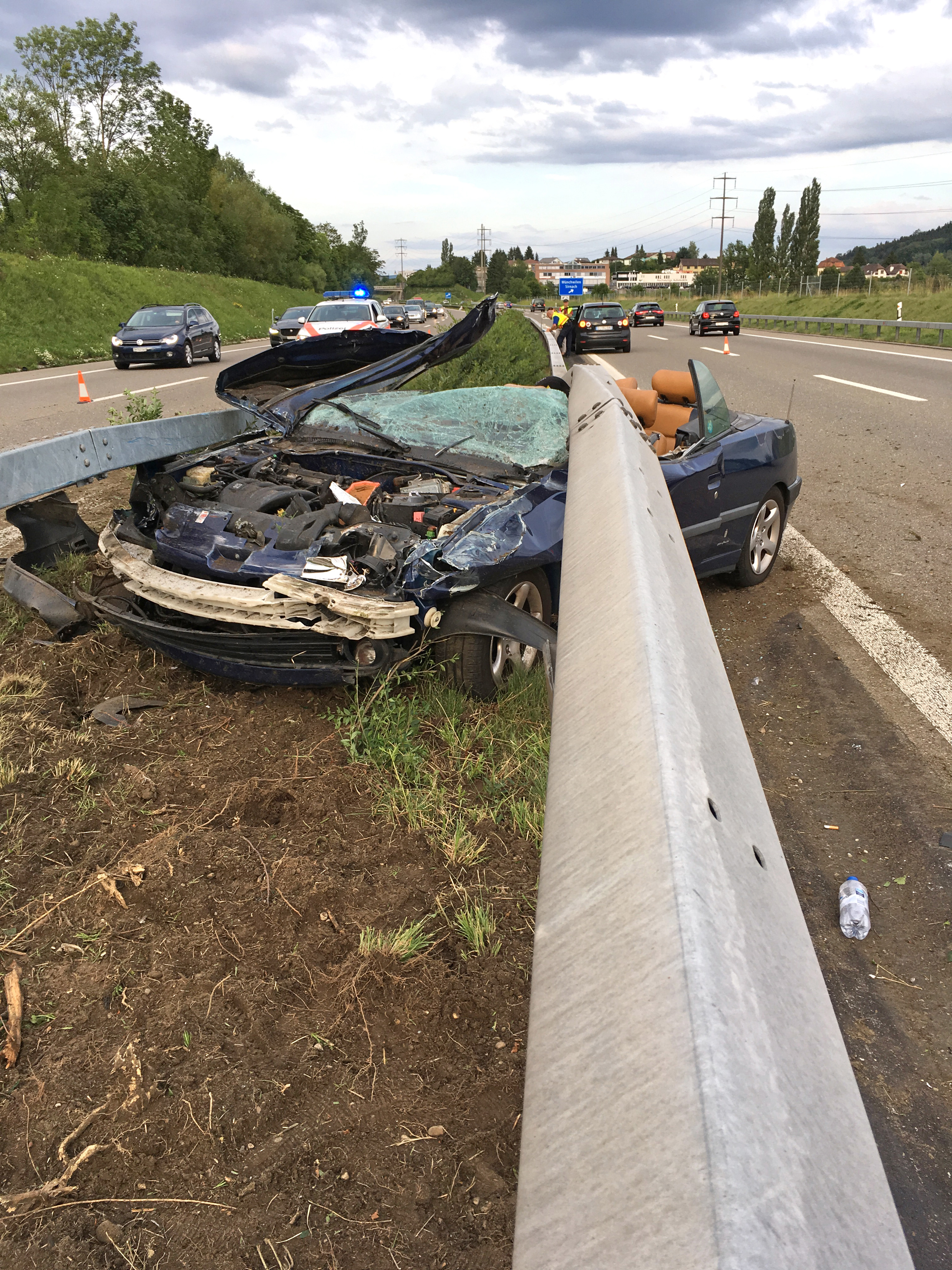 Bild Unfall Autobahn A1